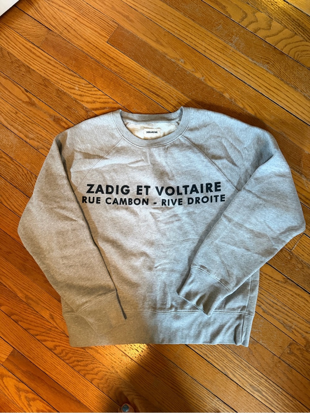 Zadig & Voltaire Heather Gray Logo Sweatshirt